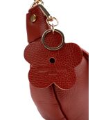 Bolso de hombro Dali de piel terracota - 28x16x6 cm