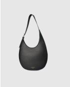 Bandolera Aiko de piel negra - 30x40x8cm