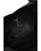 Sac porte épaule en cuir Siri noir - 50x29x14.5cm