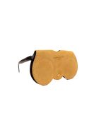 Samy gele leren brillenhouder - 15x8x1cm