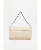 Alba Lederhandtasche cremefarben - 25x20x15cm