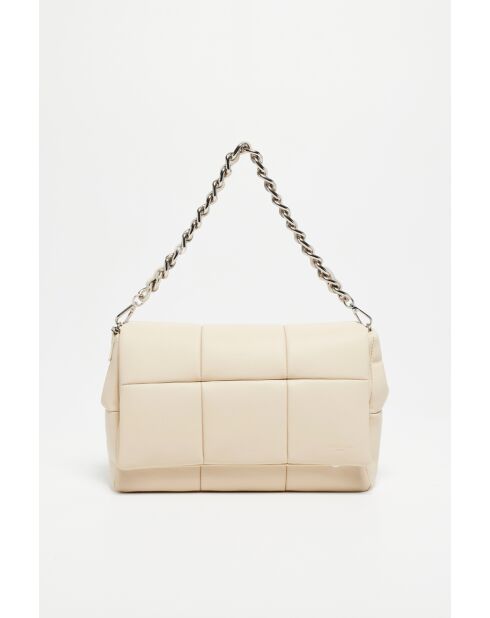 Alba Lederhandtasche cremefarben - 25x20x15cm