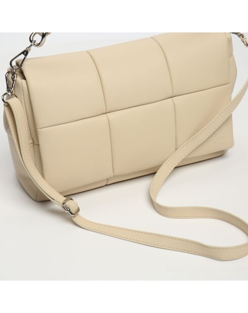 Alba Lederhandtasche cremefarben - 25x20x15cm
