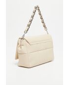 Alba Lederhandtasche cremefarben - 25x20x15cm