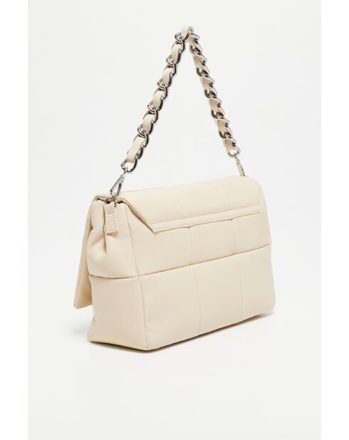 Alba Lederhandtasche cremefarben - 25x20x15cm