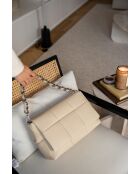 Alba Lederhandtasche cremefarben - 25x20x15cm
