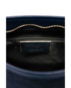 Borsa a tracolla Mia in pelle blu - 28x17x8cm