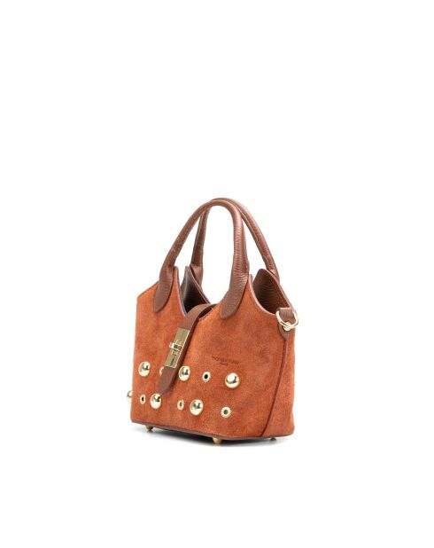 Josie Schultertasche aus Terrakottaleder - 25x12x11cm