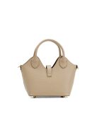 Bolso de hombro Noho de piel beige - 25x12x11cm