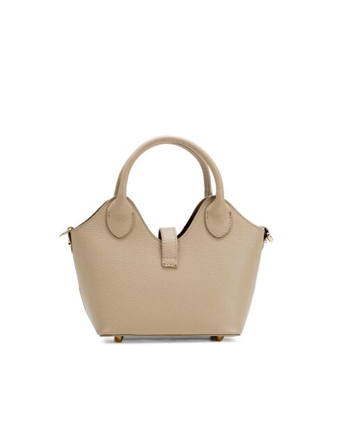 Bolso de hombro Noho de piel beige - 25x12x11cm