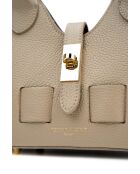 Bolso de hombro Noho de piel beige - 25x12x11cm