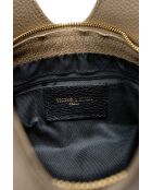 Bolso de hombro Noho de piel beige - 25x12x11cm