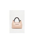 Ana nude leren handtas - 35x27x13,5cm