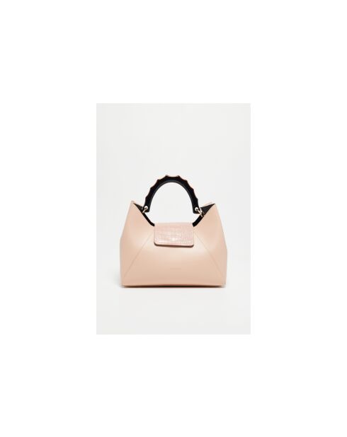 Ana nude leren handtas - 35x27x13,5cm