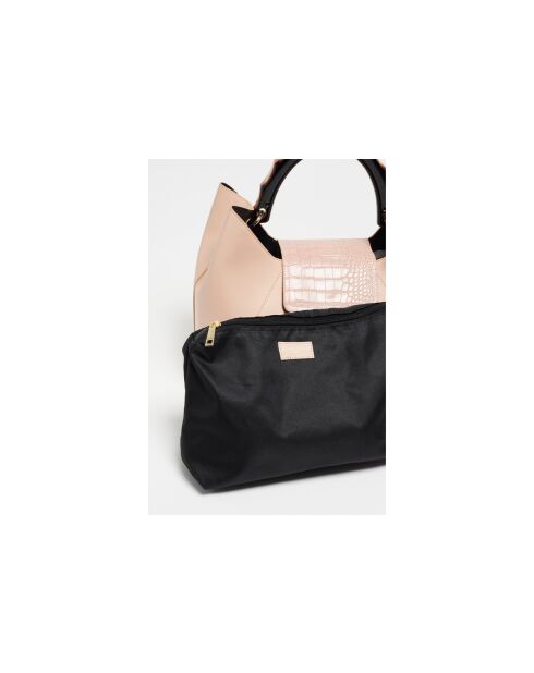 Ana nude leren handtas - 35x27x13,5cm