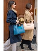 Ana nude leren handtas - 35x27x13,5cm