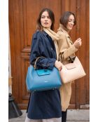 Ana nude leren handtas - 35x27x13,5cm