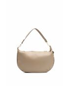 Borsa a tracolla Kim in pelle beige - 39X24X8cm