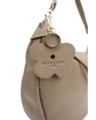 Borsa a tracolla Kim in pelle beige - 39X24X8cm