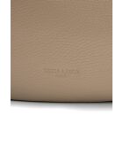 Borsa a tracolla Kim in pelle beige - 39X24X8cm