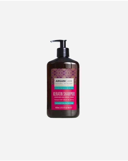 Paquete de champú, mascarilla y spray reparador con queratina - 400+500+250 ml