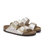 Mules en cuir Arizona Big Buckle blanc nacré