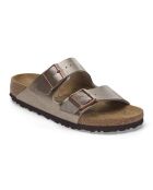 Stylische Pantoletten aus taupefarbenem Leder von Arizona Bf Gunter