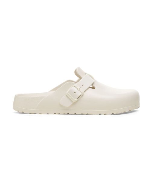 Boston Eggs Lederclogs cremefarben