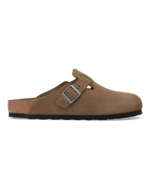 Sabots en velours de cuir Boston Sfb marron