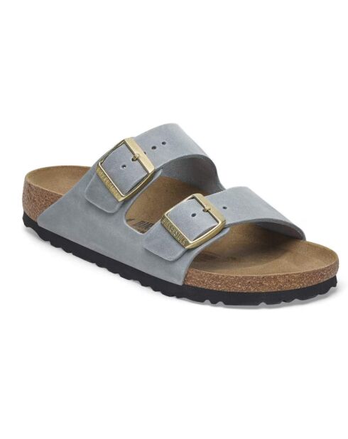 Mules Arizona Bascal aus basaltgrauem Leder