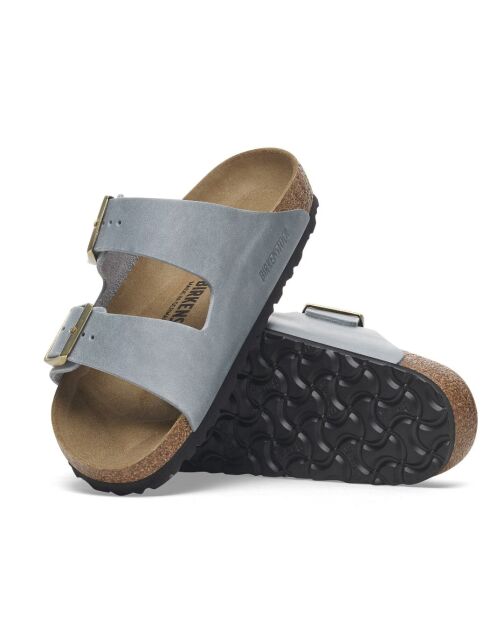 Mules Arizona Bascal aus basaltgrauem Leder