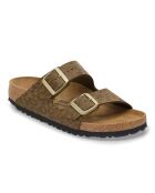 Arizona Bf Leopard kaki fluwelen leren muiltjes