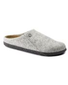 Chaussons en cuir Zermat gris clair