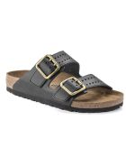 Mules en cuir Arizona Bold noires