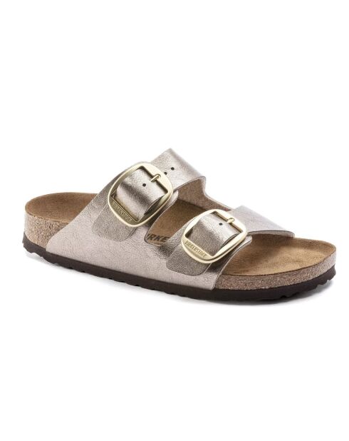 Arizona Bb Graceful Elegante Pantoletten aus Leder in Taupe