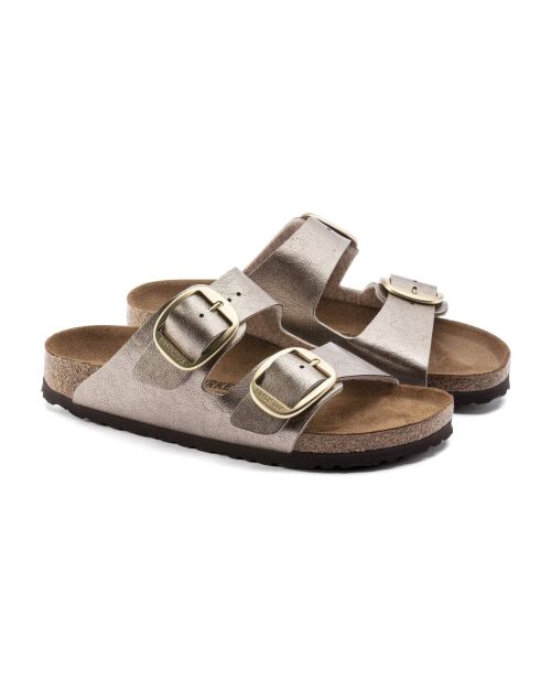 Arizona Bb Graceful Elegante Pantoletten aus Leder in Taupe