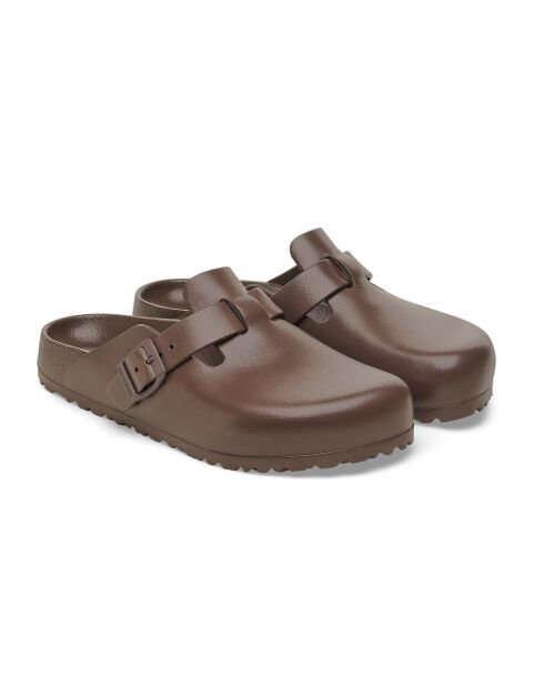 Sabots en cuir Boston Ghaty marron