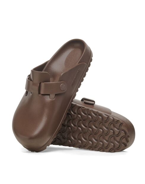 Sabots en cuir Boston Ghaty marron