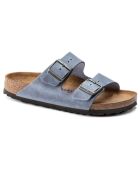 Mules en cuir Arizona Sfb bleues