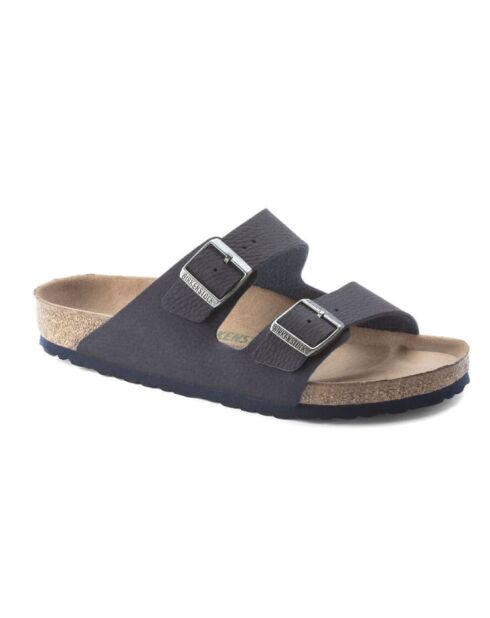 Mules en cuir Arizona Syn bleu indigo
