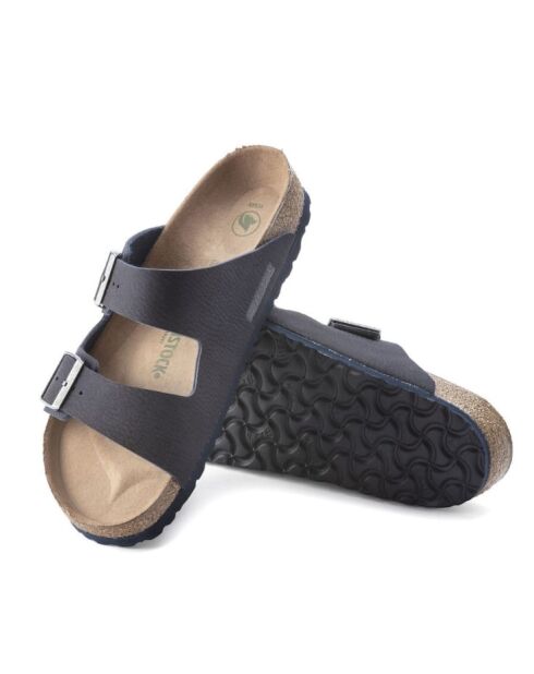 Mules en cuir Arizona Syn bleu indigo