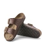 Mules en cuir Arizona Bold marron