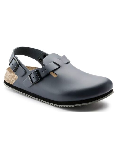 Sabots en cuir Tokyo Grip bleues
