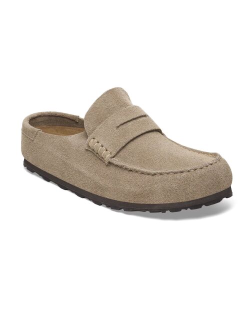 Mocassins en cuir Naples taupe