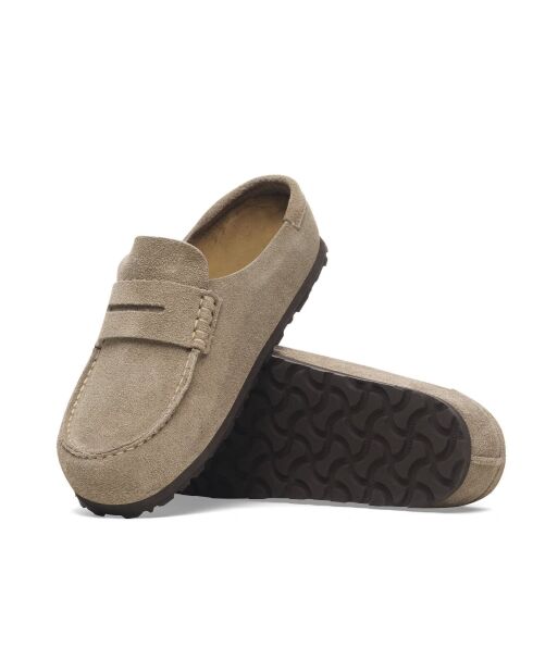 Mocassins en cuir Naples taupe
