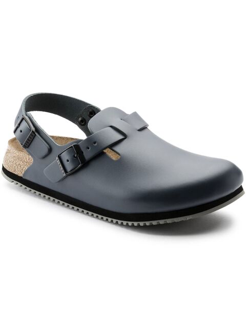 Sabots en cuir Tokyo Supergrip bleues