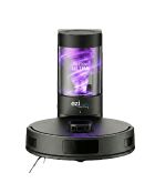 Robot aspirateur laveur Airflow ultra noir - 32.8x9.9cm