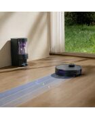 Robot aspirateur laveur Airflow ultra noir - 32.8x9.9cm