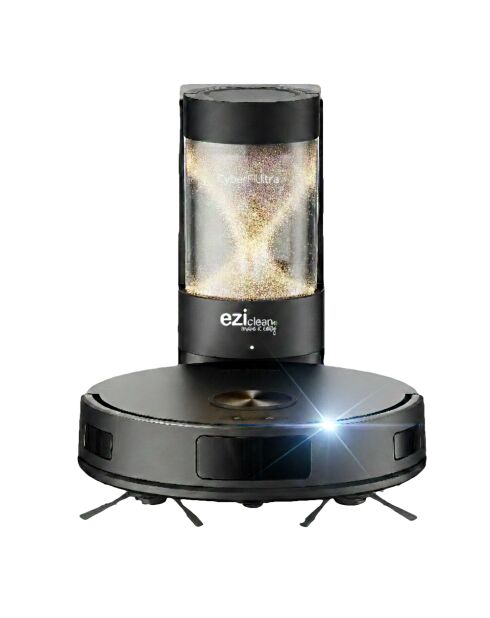 CyberFlow Ultra geconnecteerde robotstofzuiger en dweil met antraciet ledigingsbasis - 30,8x9,9cm
