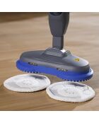 Pulitore a vapore/lucidatrice per pavimenti 2 in 1 nero/blu - 450 ml